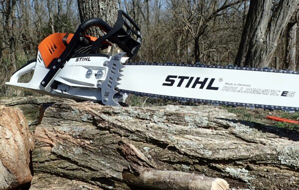 Side View of Chainsaw